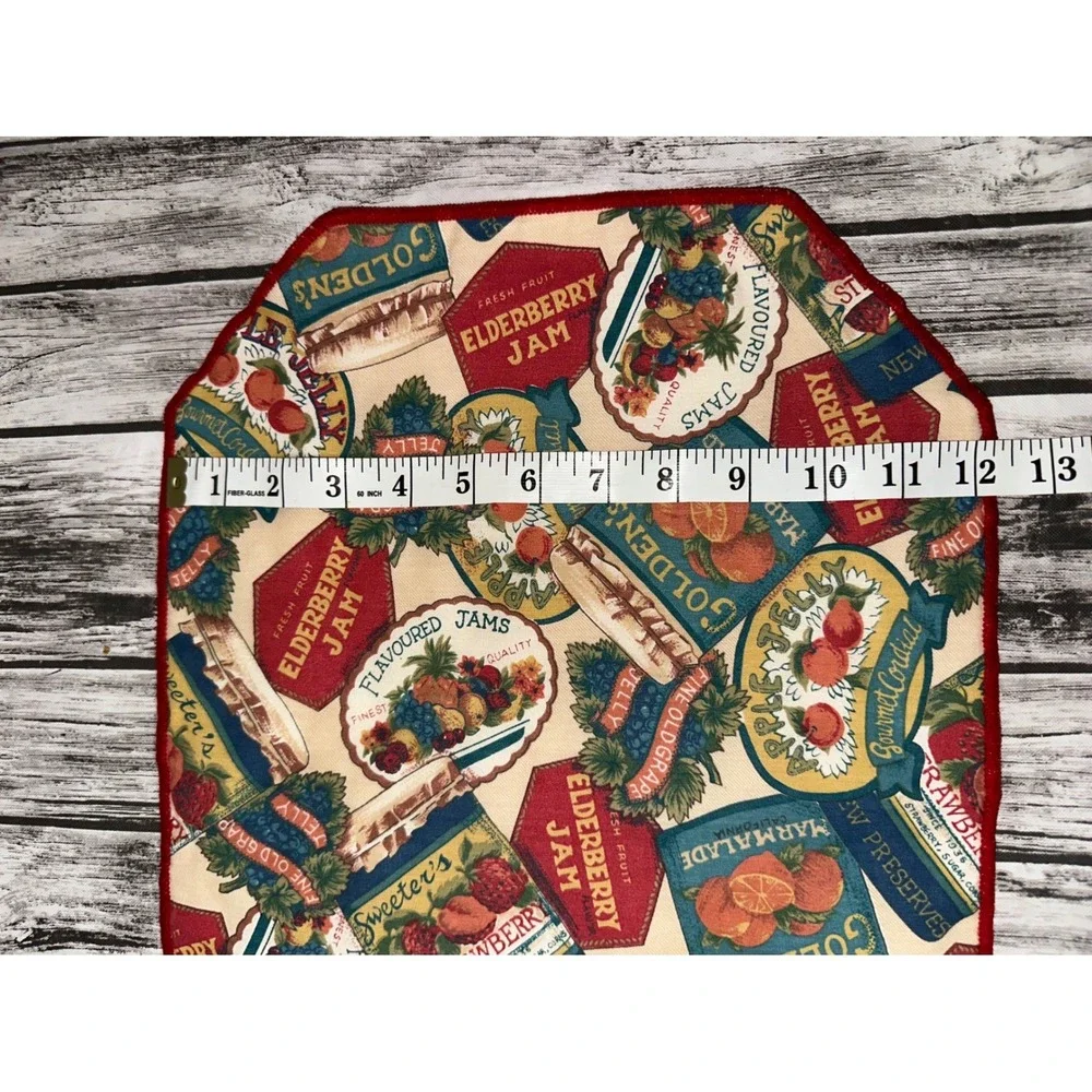 Vintage Jelly Jam Jar Placemats Set of 4‎